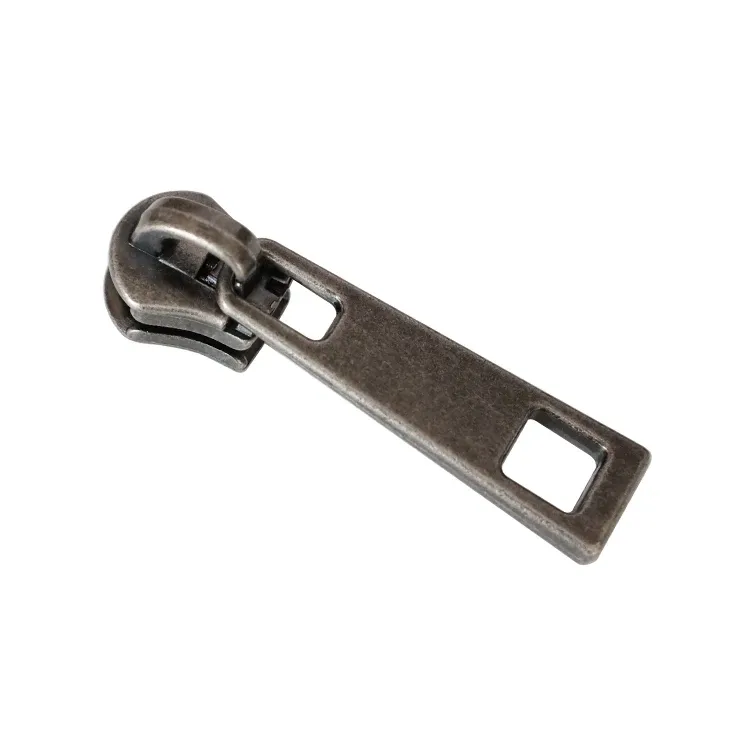 Custom Zipper Heads Size 5 Zipper Pull Colorful Movable Plating Zinc Alloy Slider For Bag Custom Logo Train Head Slider