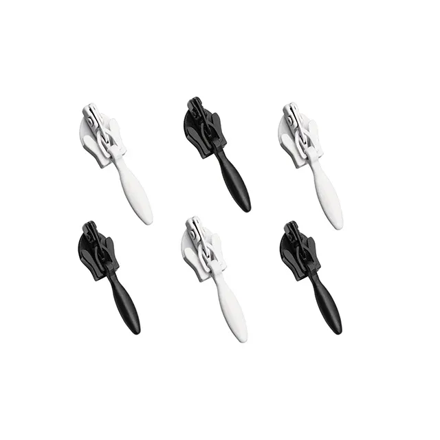 Deslizador invisible Zipper Pull White Auto Lock Slider Heads For Dress Skirt Custom Logo Sliders Size 5 invisible Zip Head