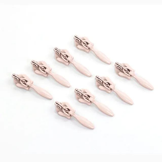 Deslizador invisible Zipper Pull White Auto Lock Slider Heads For Dress Skirt Custom Logo Sliders Size 5 invisible Zip Head