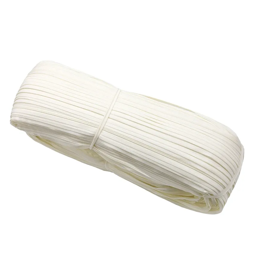 Customized Color Size Reverse Invisible Long Chain Zipper Rolls Lace Woven Cotton Tape For Dress Pants Throw Pillow High Quality