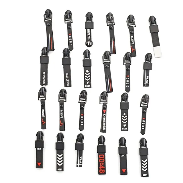Professional Zipper Factory Slider Wholesale PVC Zipper Metal Auto-lock Slider With Fancy Puller Custom Plastic Slider