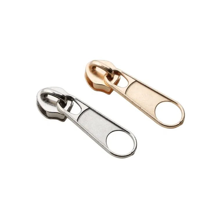 Versatile Zipper Slider Factory Wholesale Metal Zipper Slider For Clothing Bag Tent Zinc Metal Non Lock Zipper Slider Puller