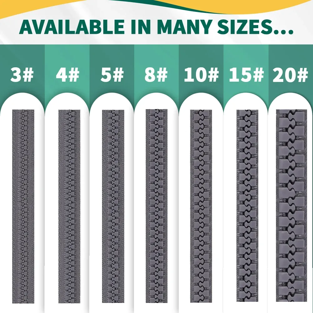 Customization Size Color Long Chain Plastic Zipper Rolls For Clothes Bag A Grade Pom Injection Resin Zip Factory Wholesale Price