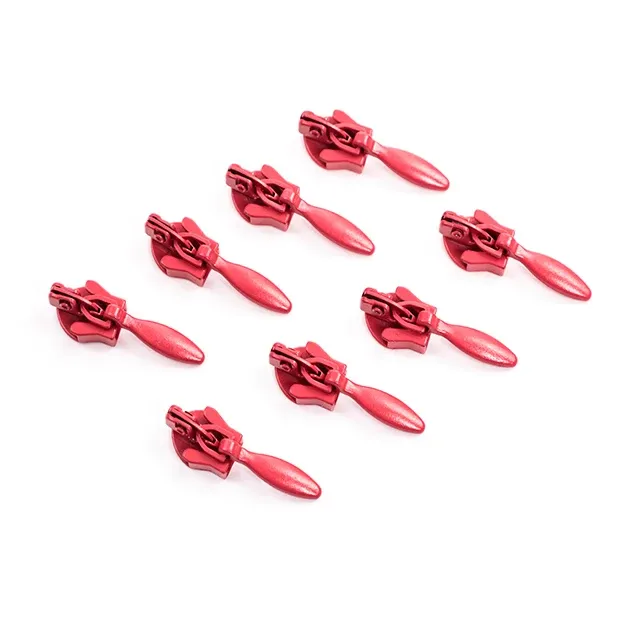 Deslizador invisible Zipper Pull White Auto Lock Slider Heads For Dress Skirt Custom Logo Sliders Size 5 invisible Zip Head