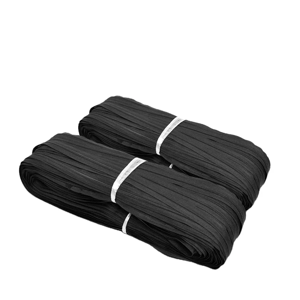 Nylon Zippers Roll Long Chain Tape Golden Coil Long Zips Price Per Kgs For Jacket Pant Kids Clothing Travel Backpack Bags Oeko
