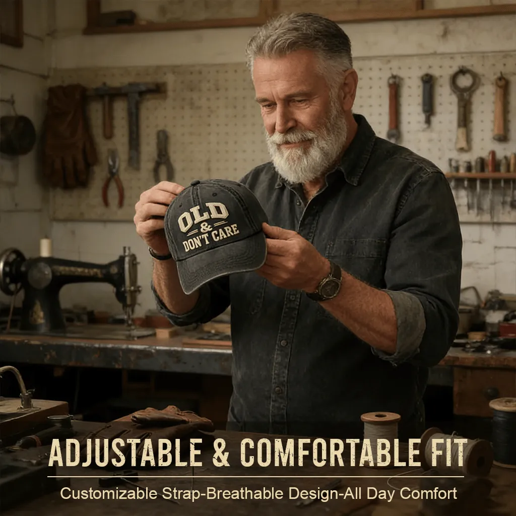 🧢2026 Hot Sale 49% OFF 🔥Vintage Distressed "OLD & DON’T CARE"Cap