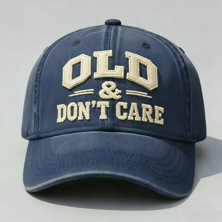 🧢2026 Hot Sale 49% OFF 🔥Vintage Distressed "OLD & DON’T CARE"Cap