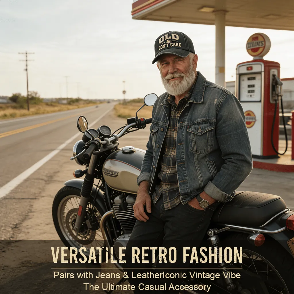 🧢2026 Hot Sale 49% OFF 🔥Vintage Distressed "OLD & DON’T CARE"Cap