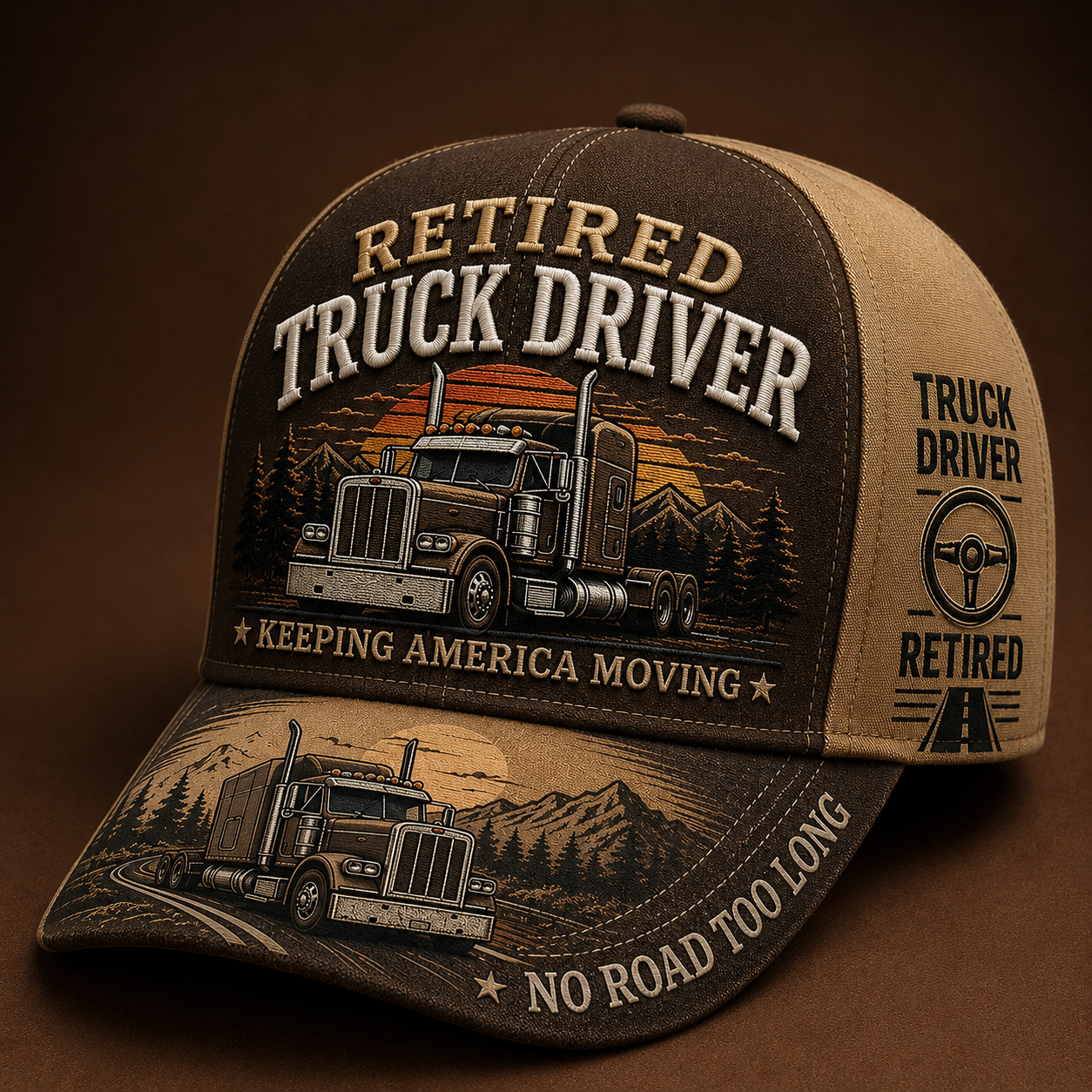 🚛 RETIRED TRUCK DRIVER CAP