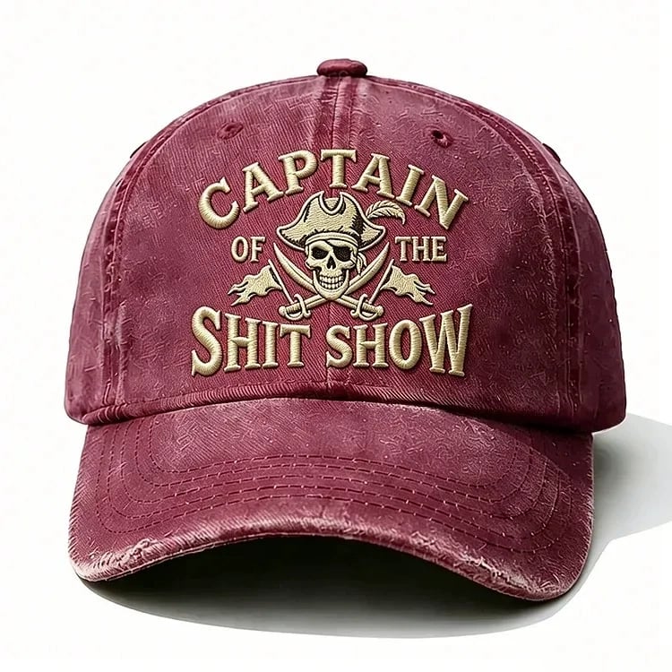 Captain Of The Shit Show Embroidery Cap