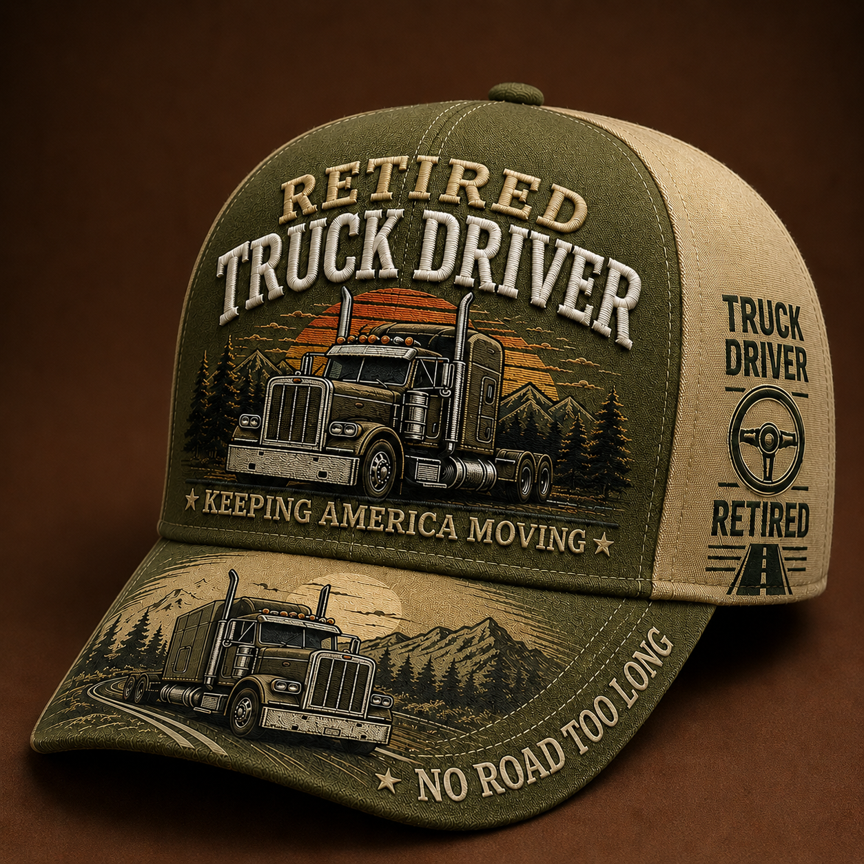 🚛 RETIRED TRUCK DRIVER CAP