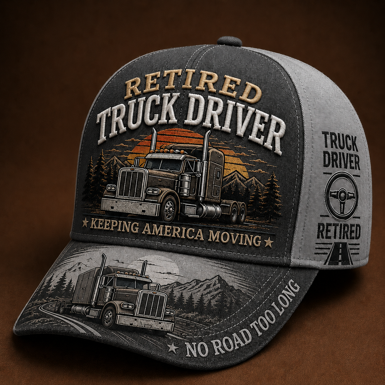 🚛 RETIRED TRUCK DRIVER CAP