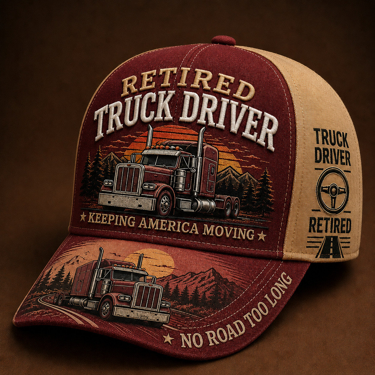 🚛 RETIRED TRUCK DRIVER CAP