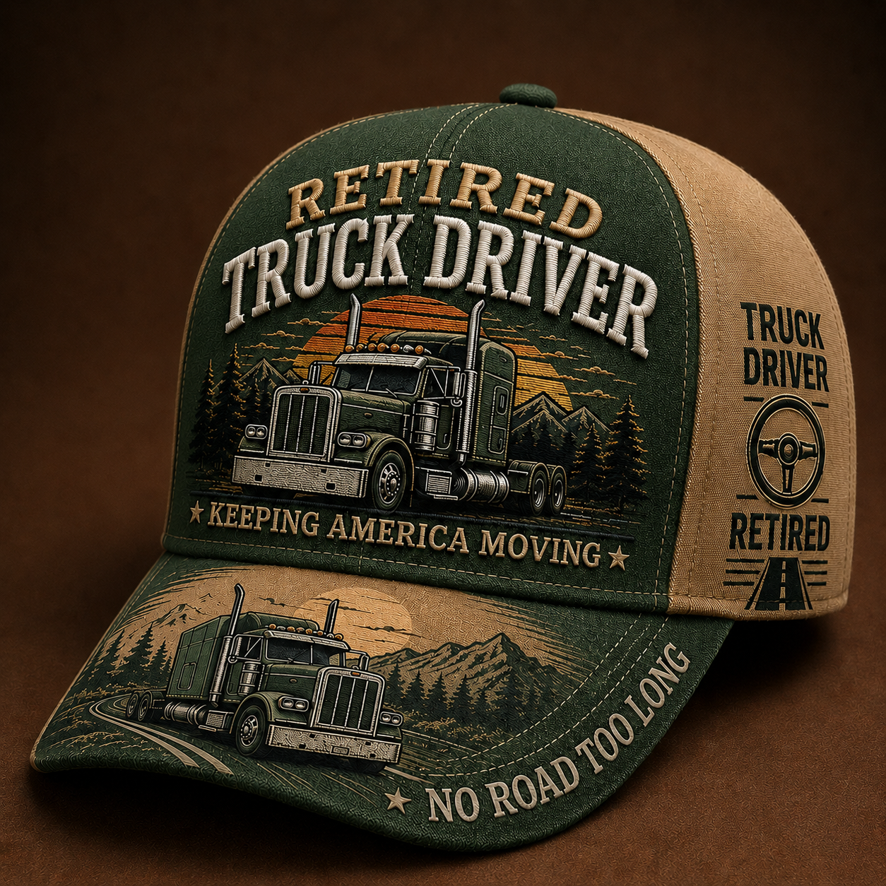 🚛 RETIRED TRUCK DRIVER CAP