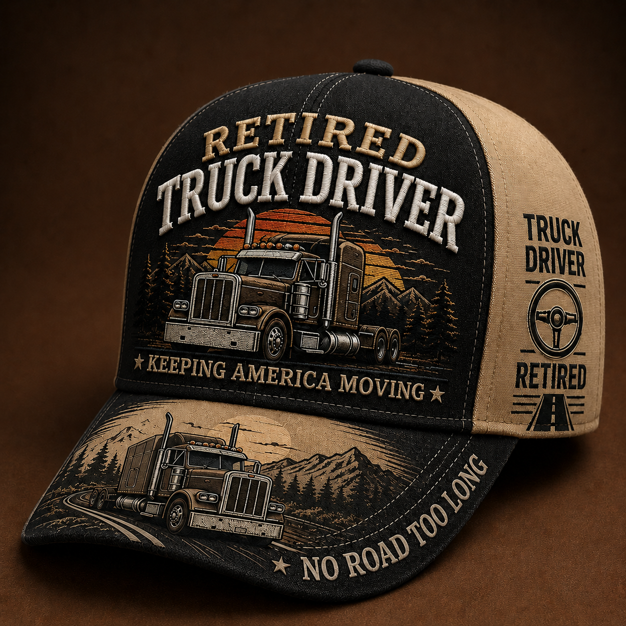 🚛 RETIRED TRUCK DRIVER CAP