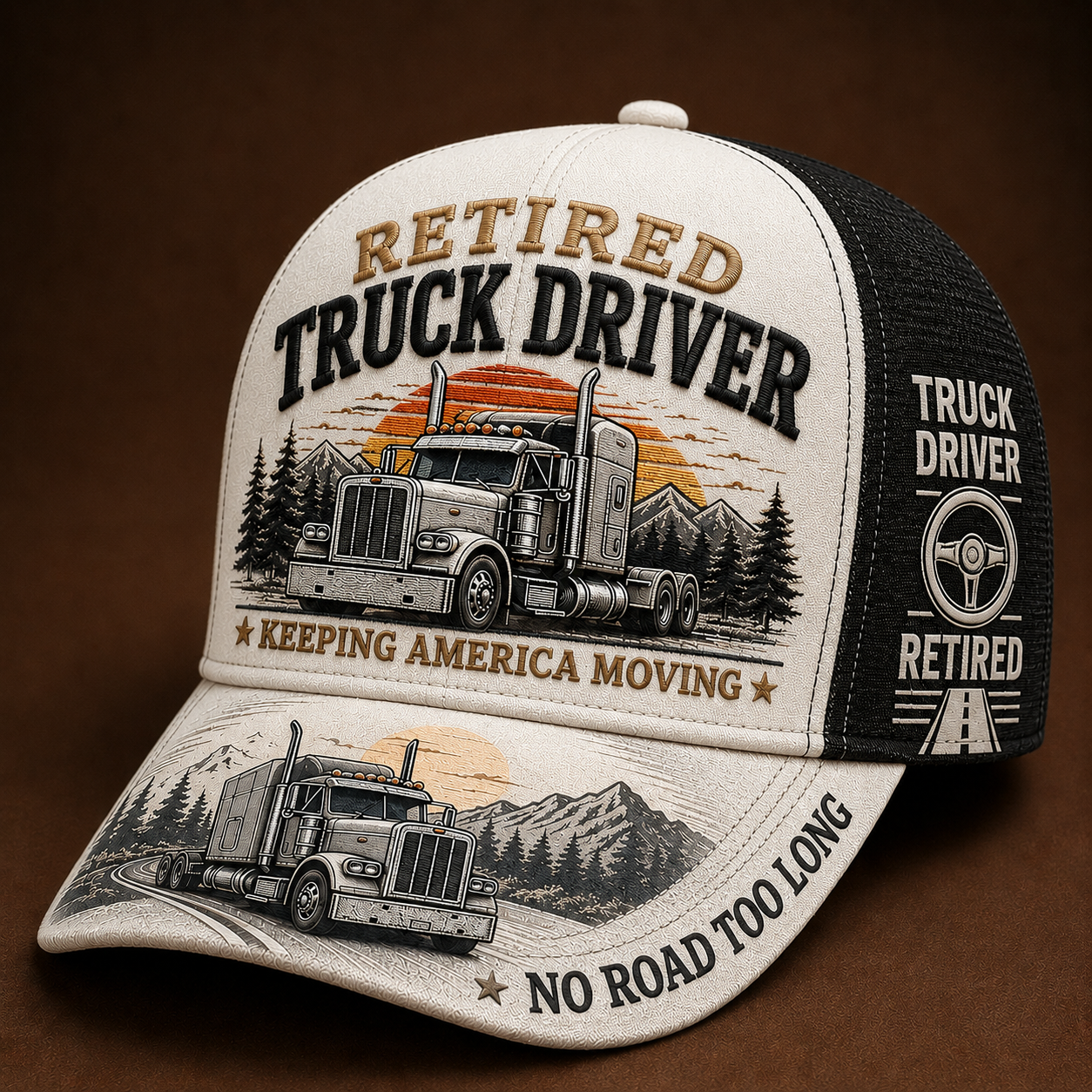 🚛 RETIRED TRUCK DRIVER CAP