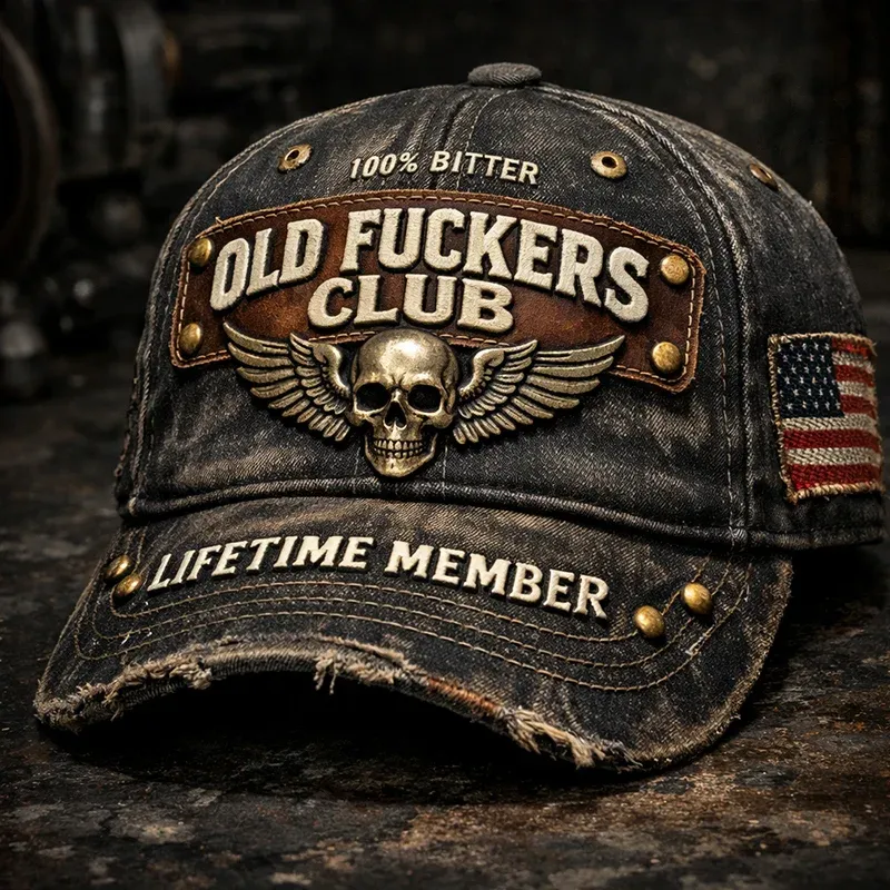 Old Fuckers Club-Vintage Baseball Cap