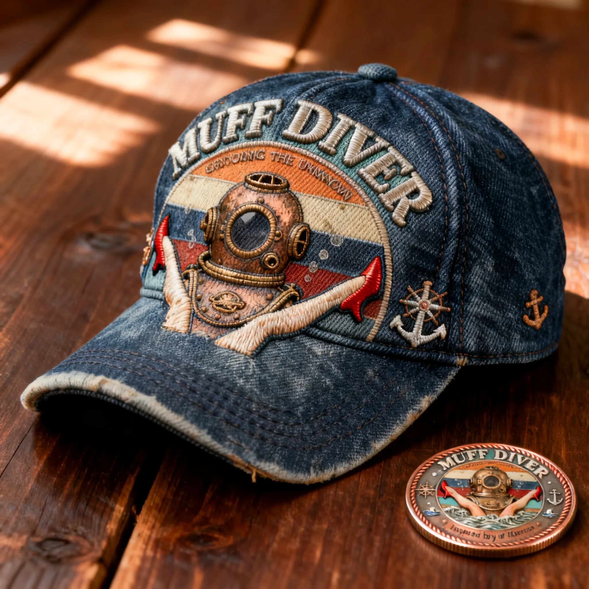 "Muff Diver – Exploring the Realm of Adventure"Commemorative Cap ⚓️