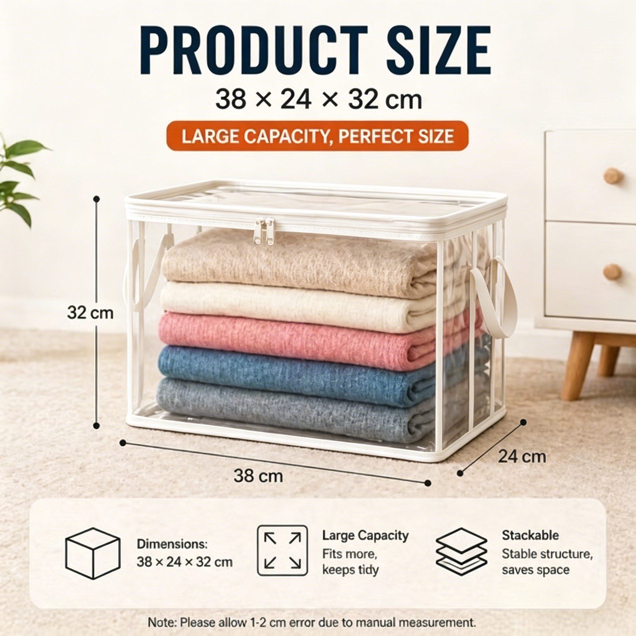🎁 Mother's Day Sale 49% OFF📦Large Heavy-Duty Thick Plastic Clear Storage Bag for Clothes, Moving & Storage