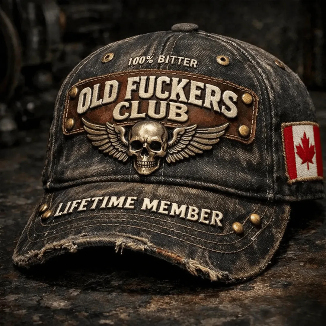 Old Fuckers Club-Vintage Baseball Cap