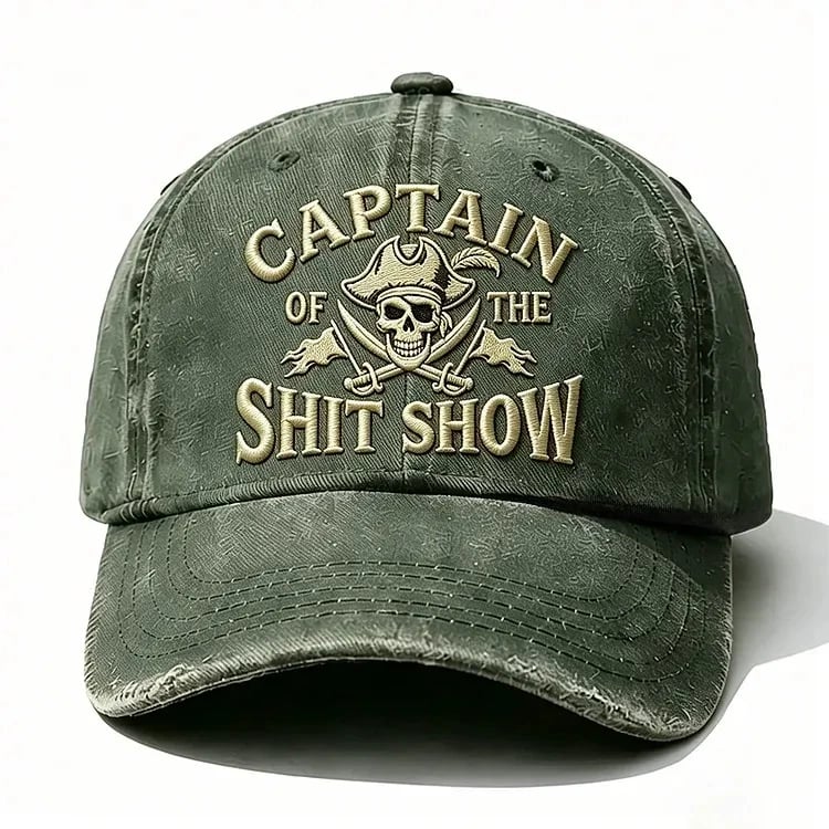 Captain Of The Shit Show Embroidery Cap