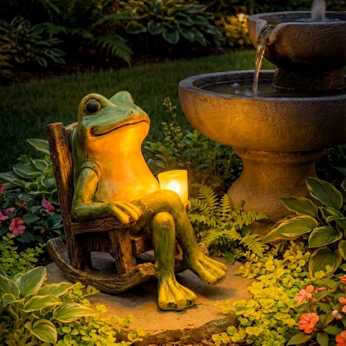 Glowing Garden Frog