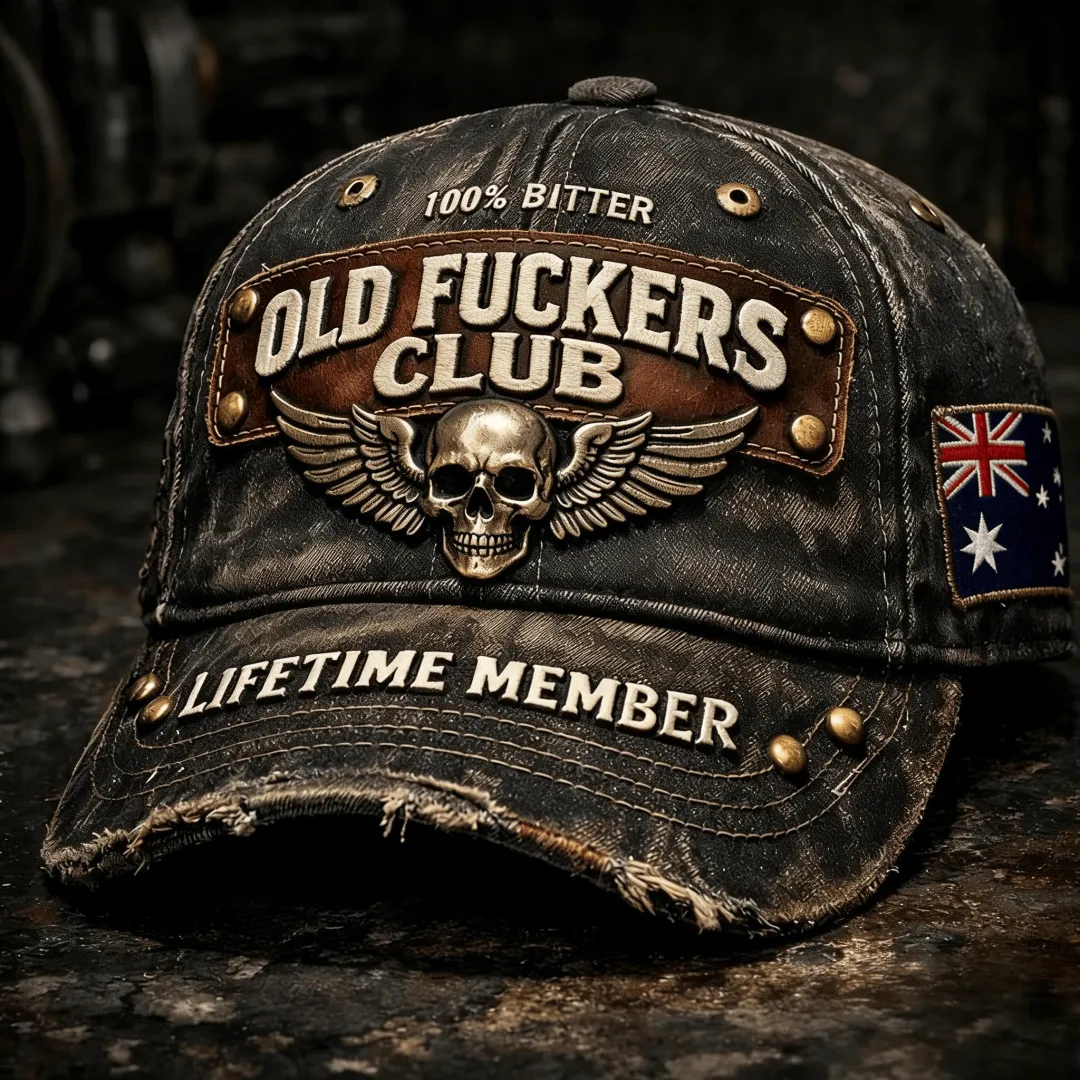 Old Fuckers Club-Vintage Baseball Cap