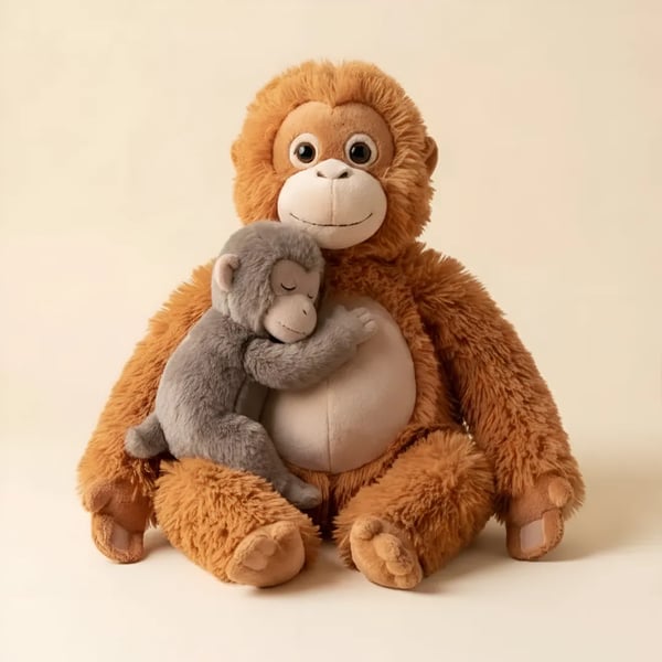 Mama Punch Monkey Plush Toy