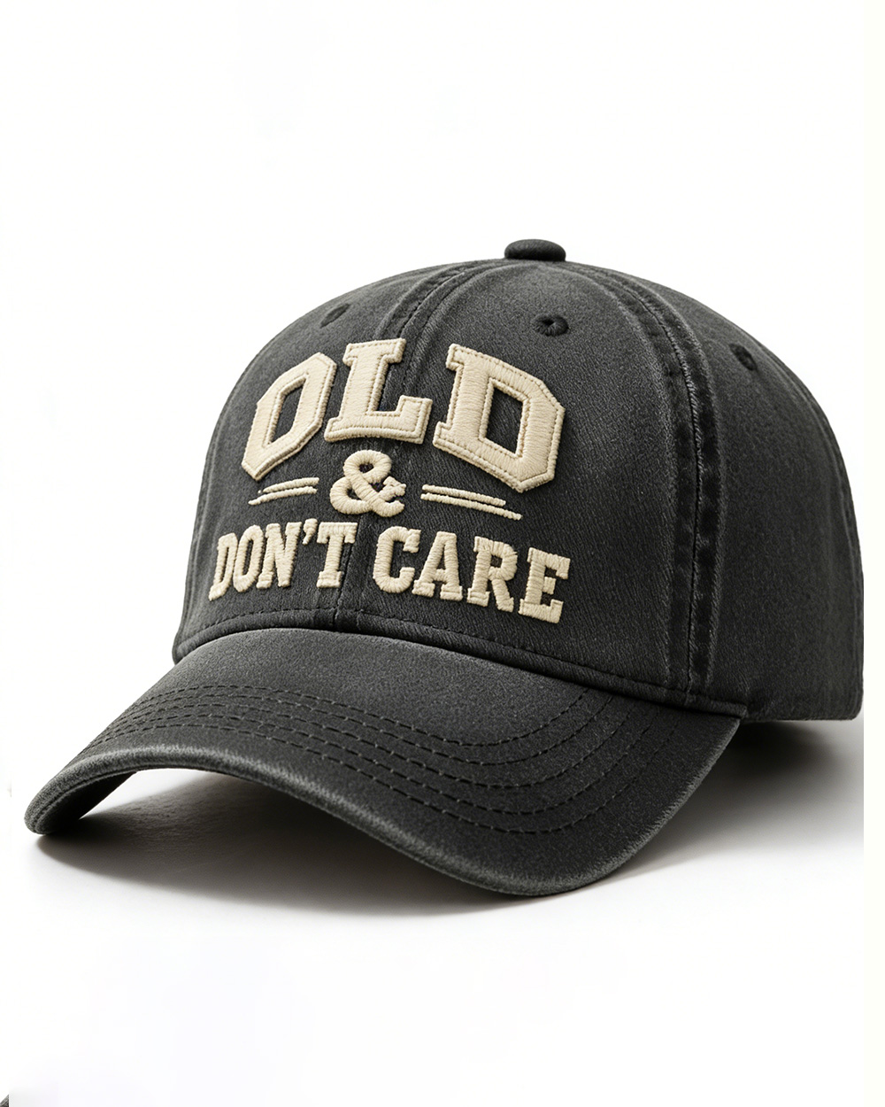 Old & Don't Care Embroidery Cap