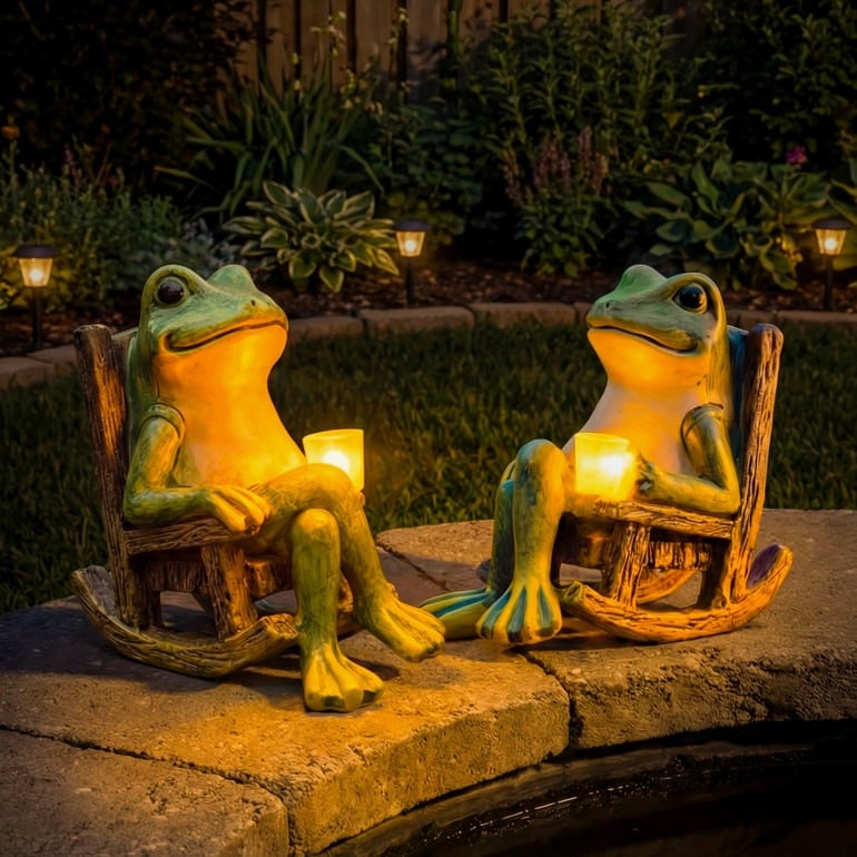 Glowing Garden Frog