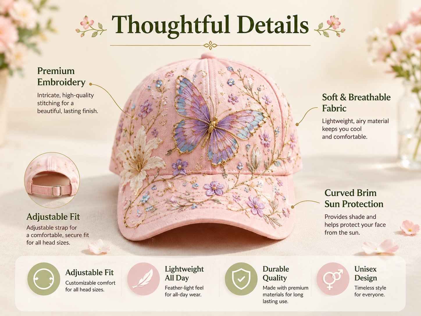 🌸🌿 Garden Morning Cap (✨2026 Limited Edition)
