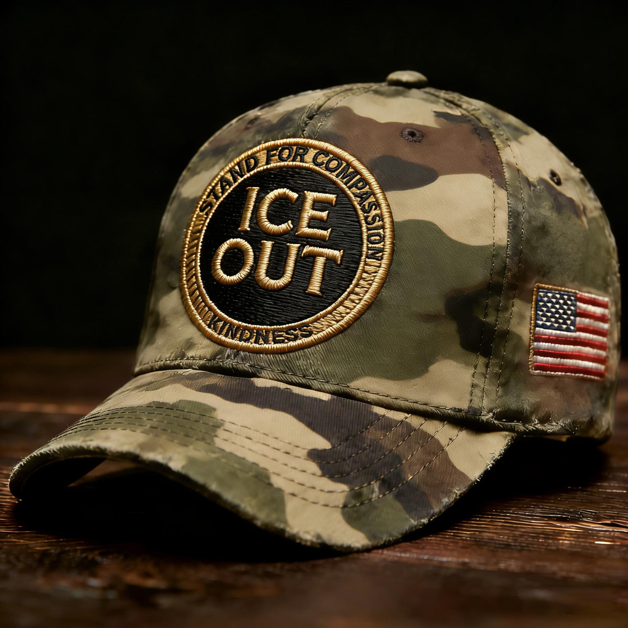“ICE OUT” Embroidered Baseball Cap