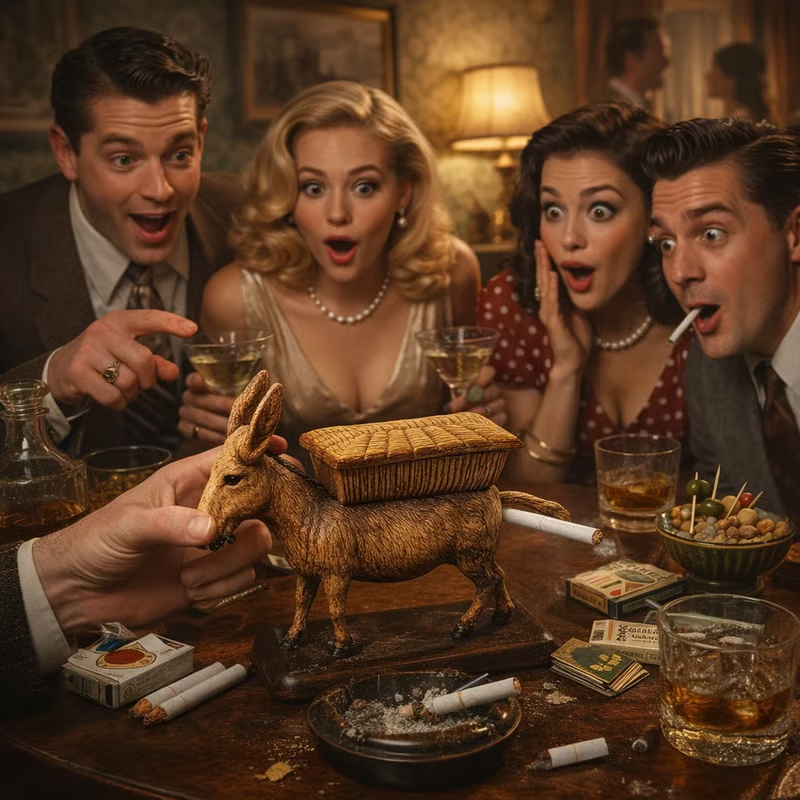 Vintage Donkey Cigarette Dispenser