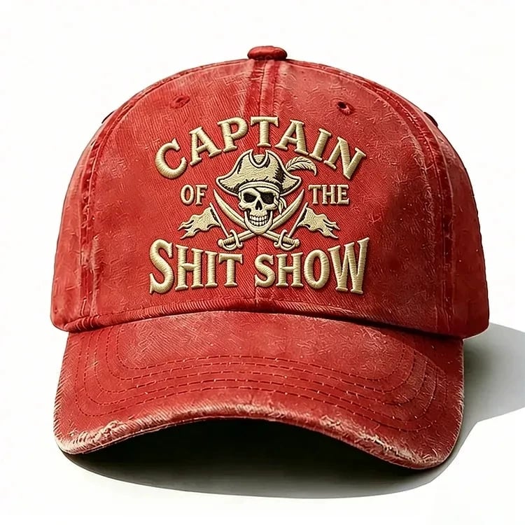Captain Of The Shit Show Embroidery Cap