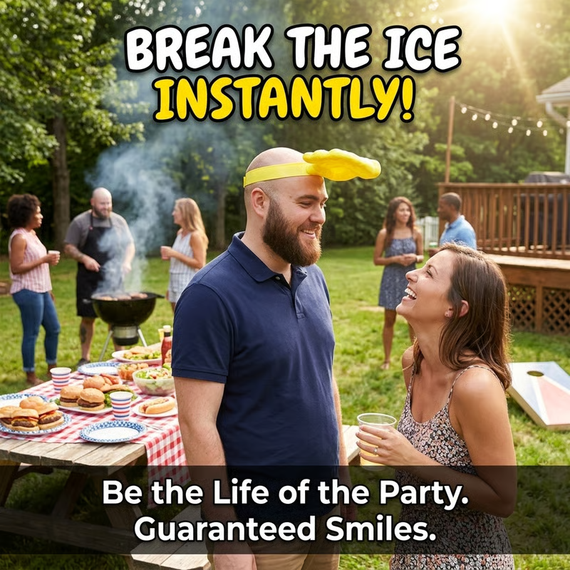 😂 Palm-Sized Sun Hat – Wear Fun, Steal the Spotlight!