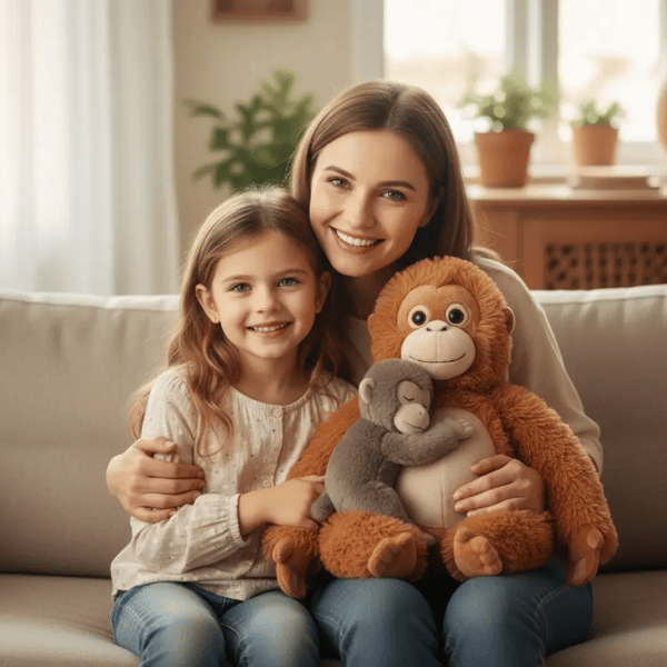 Mama Punch Monkey Plush Toy