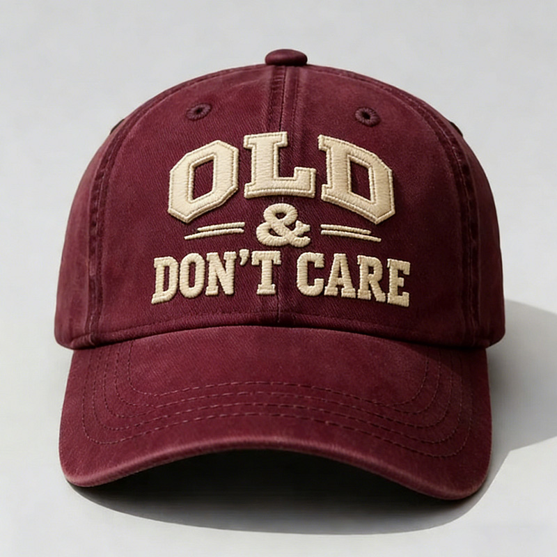 Old & Don't Care Embroidery Cap