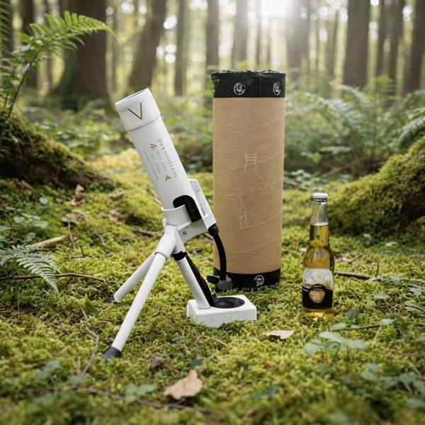 🚀 51mm Beer Bottle Mortar Bottle Opener 🍻– Novelty Cap-Launching Desk & Bar Accessory