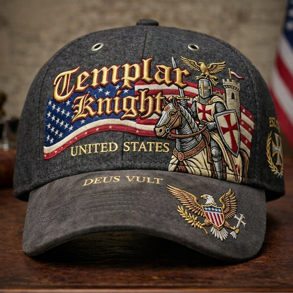 American Flag & Man of Faith Warrior Cap