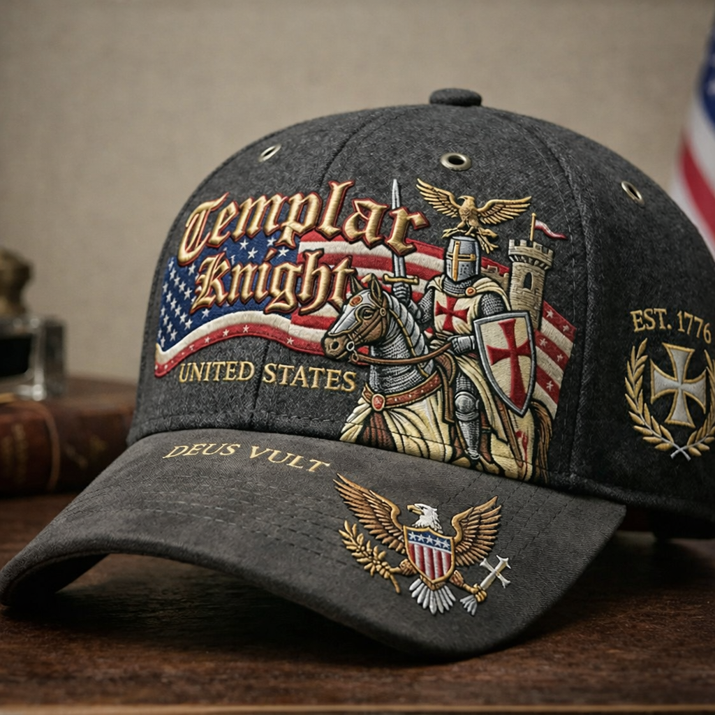 American Flag & Man of Faith Warrior Cap