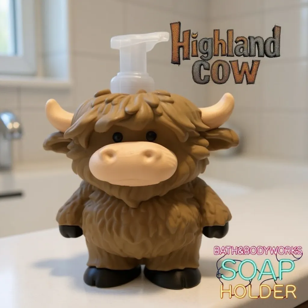 Handcrafted Highland Cow Soap Holder