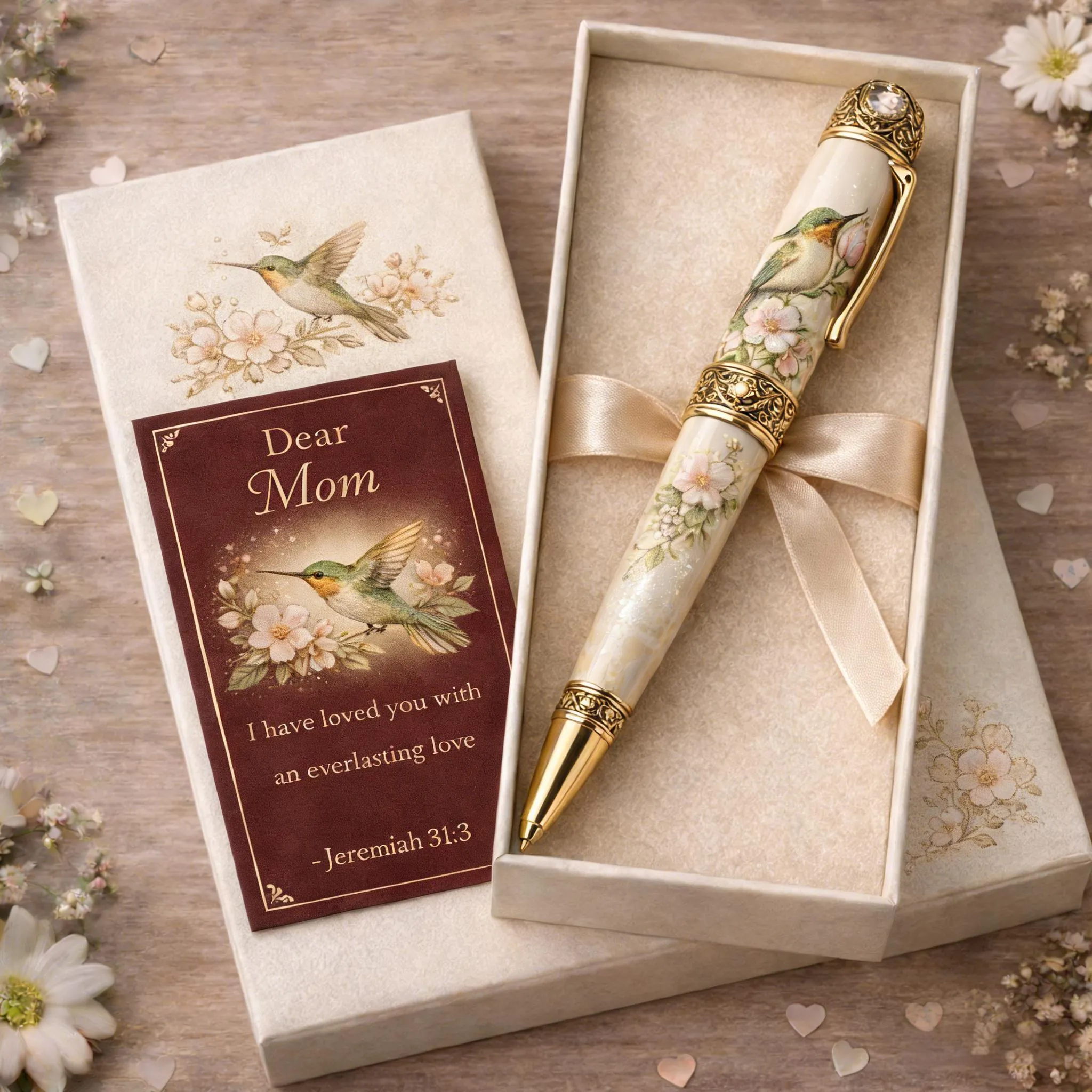 🕊️ Hummingbird Pen – A Gentle Reminder That You're Never Alone