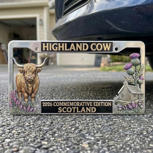 🐂Last Day 49% OFF - Highland Cow License Plate Frame