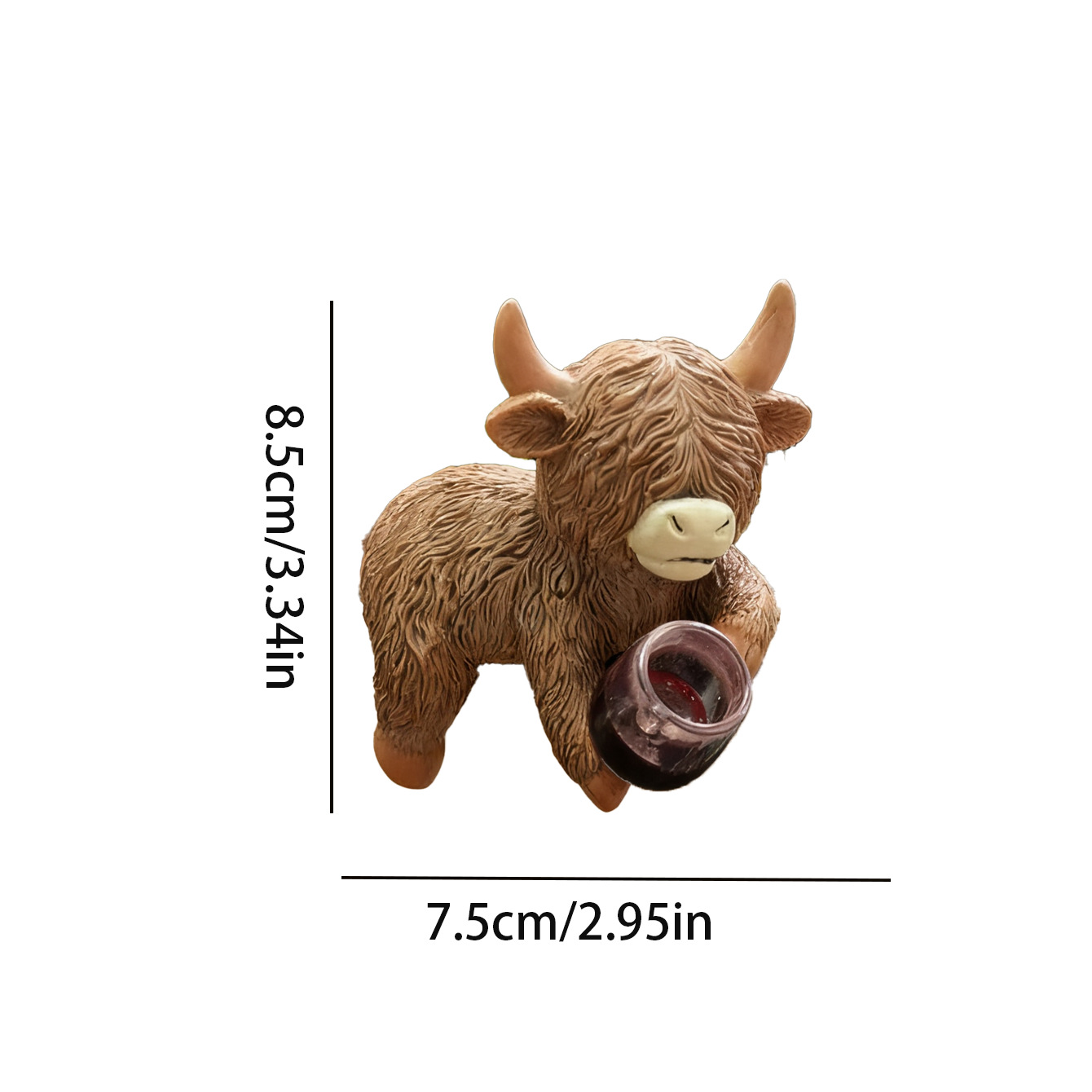 Highland Cow Beer Garden Pot Buddy