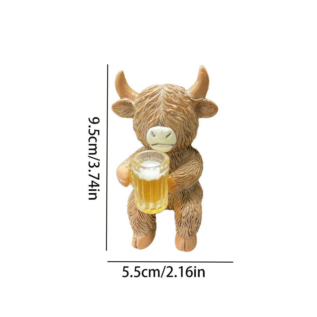 Highland Cow Beer Garden Pot Buddy