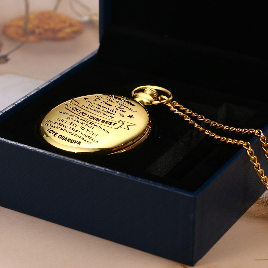 To Grandson / From Grandpa - Luxury Vintage Pocket Watch Gift