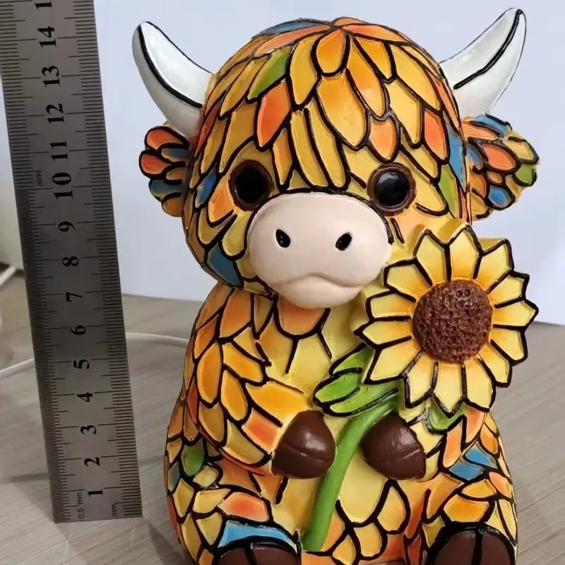 ✨ Creative Highland Cow LED Night Light