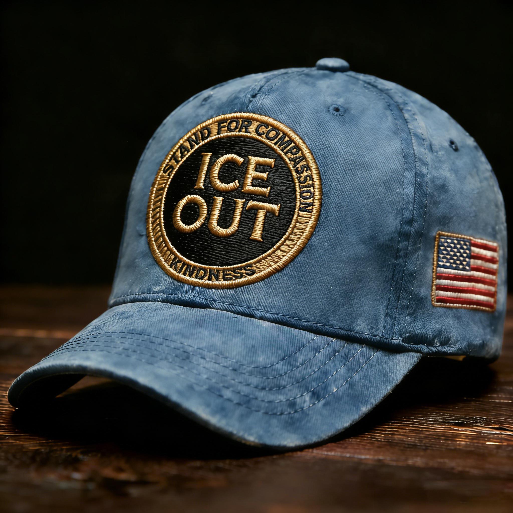 “ICE OUT” Embroidered Baseball Cap
