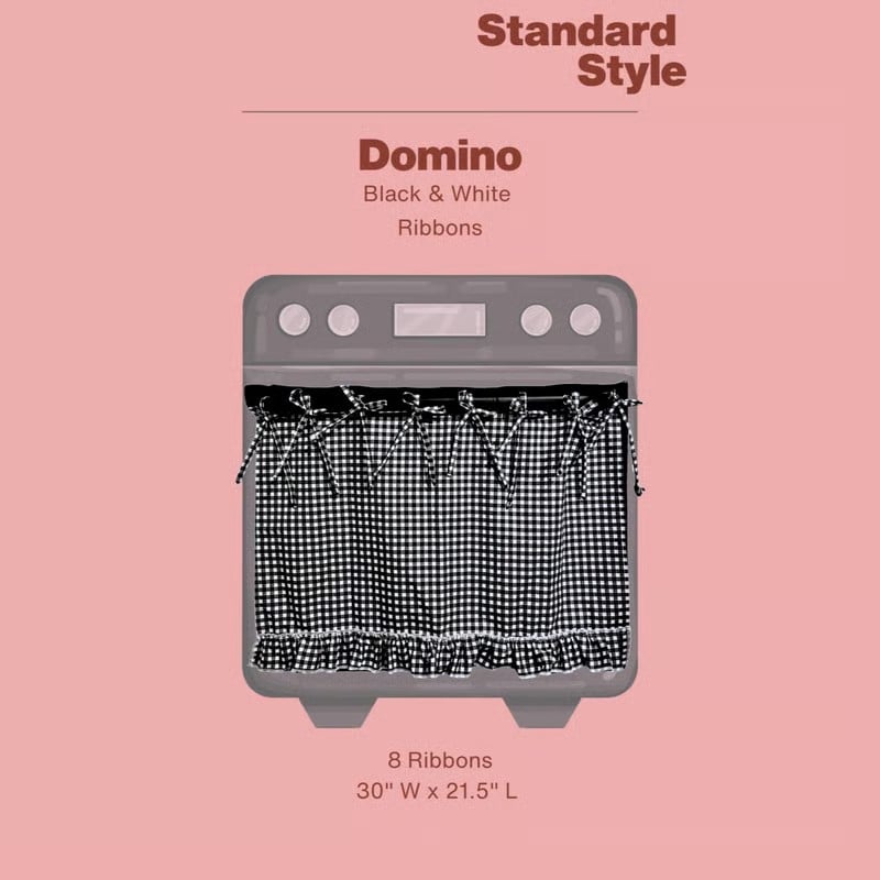 🧺 Handmade Oven Skirts | Farmhouse Kitchen Décor🔒 Heat-Resistant | 🎀 Effortless Install | ✨ Hide Clutter & Elevate Style