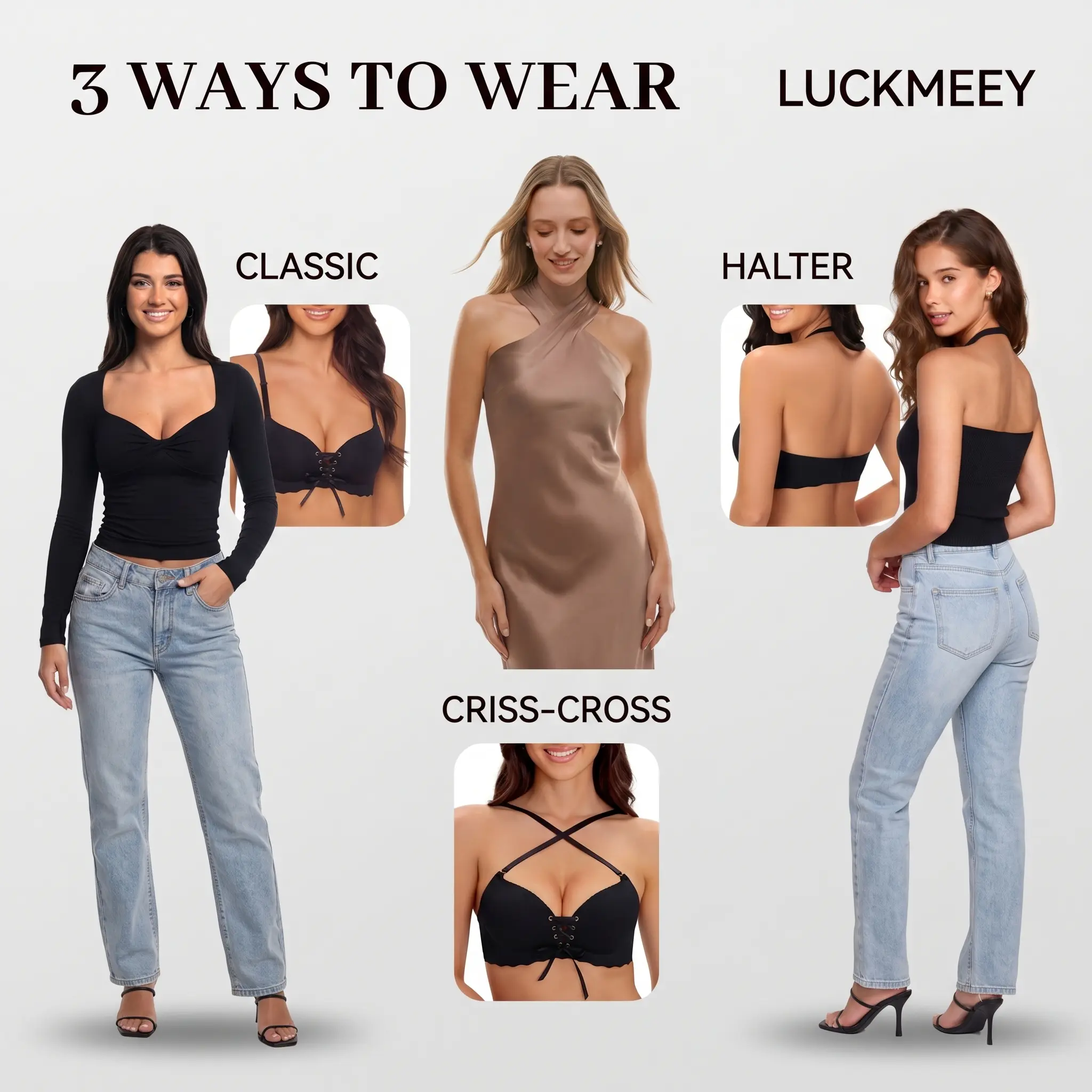 Women's Drawstring Push Up Bra | Instant Cleavage & Anti-Sagging | Add 2 Cups Padded Wireless Strapless Bras Comfort Bra for A B C Cups Womenswear Minimalist Pink